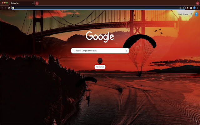 Sunset Bridge Theme chrome extension