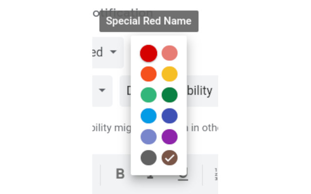 Calendar Color Labels chrome extension