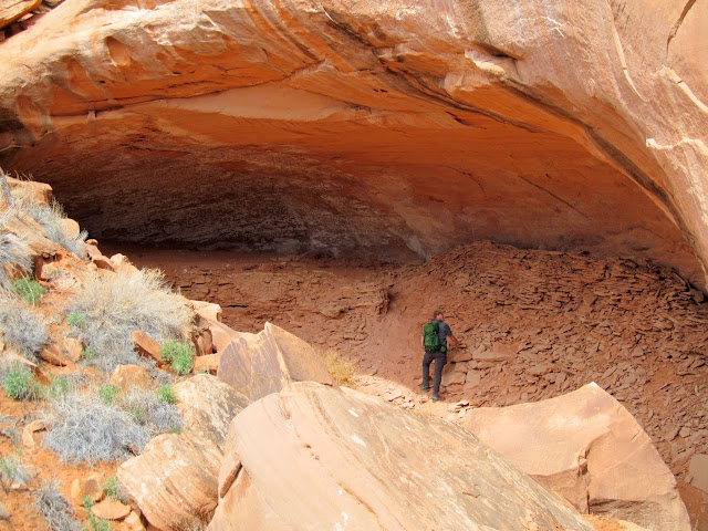 Chris checking out an alcove