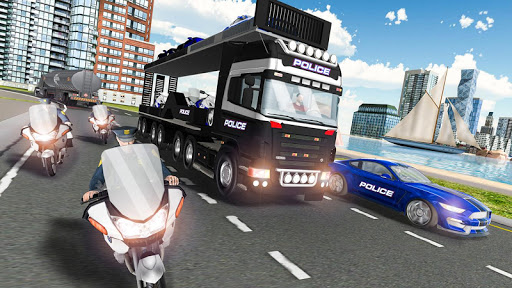 US Police Car Transport Cruise Ship Simulator 2018