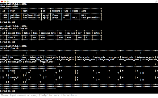 MySQL Console