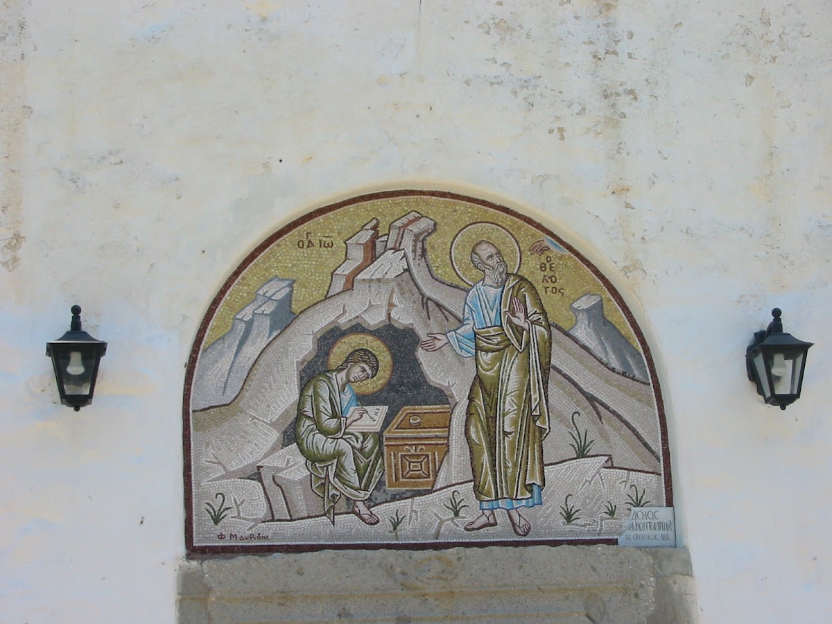 Patmos Holy Cave of Apocalypse Chapel, John Dictating