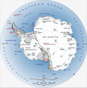 A map of Antarctica. File picture