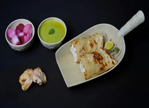 Chicken Malai Tikka Parantha Roll