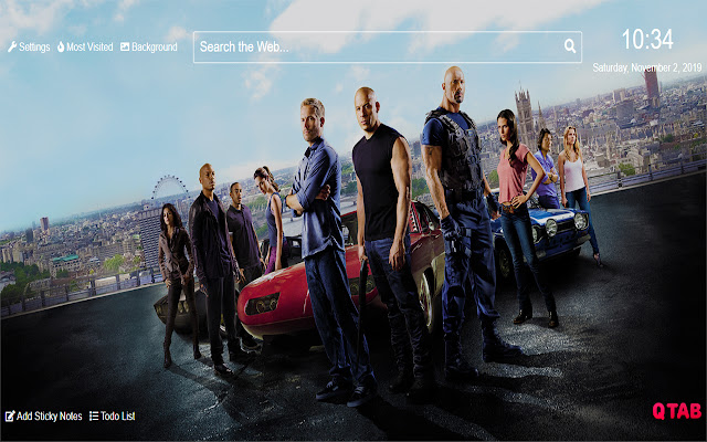 Fast And Furious Wallpapers for New Tab