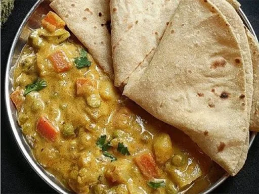 3 Chapati & Mix Vegetable Sabji
