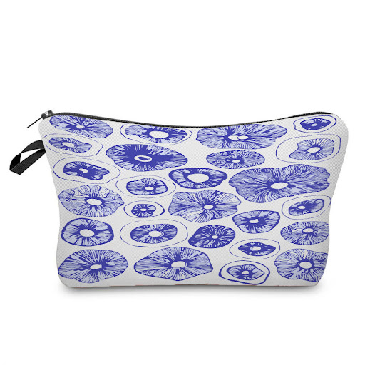 Title 6, Cartoon Mushroom Dumpling Printed Makeup Bag fo...