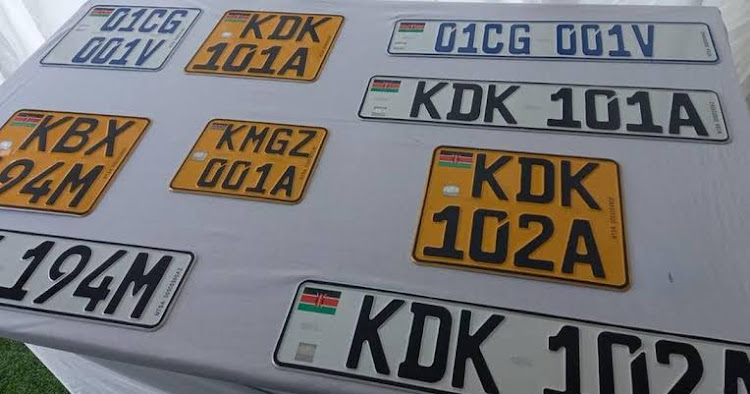 New generation number plates unveiled in 2022 by the government.