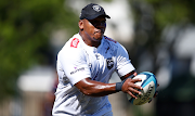 Sharks hooker Bongi Mbonambi during a training session at Kings Park Stadium on Tuesday.