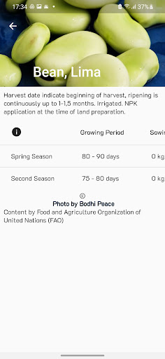 Screenshot Crop Sowing Calendar Gardening