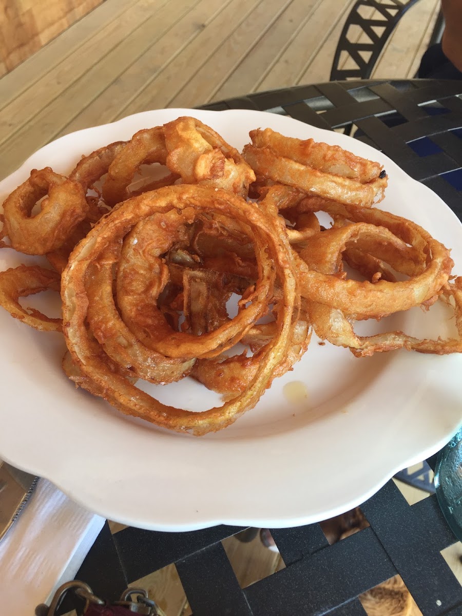 Gluten-Free Onion Rings at Diane's Villa Nova