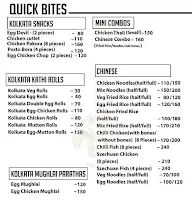 Kolkata calling menu 2