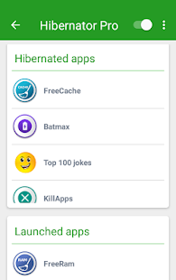 Hibernator : Hibernate running apps & save battery Screenshot