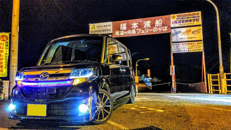 タントカスタムの車好きと繋がりたい・カメラ好きと繋がりたい・フォロー、いいね、コメントよろしくお願いします！・夜間撮影・いいねくれたらテンション上がるに関するカスタム事例の投稿画像1枚目