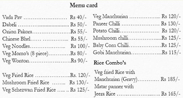 Chatpata Snacks menu 