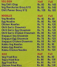 C.S Food Point menu 2