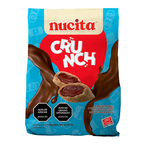 Cereal Nucita Crunch Relleno De Crema De Chocolate x 120 gr       