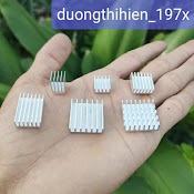 Miếng Nhôm Tản Nhiệt Kích Thước 9X9X12Mm, 11X11X5Mm, 14X14X6Mm, 20X14X6Mm, 20X20X6Mm