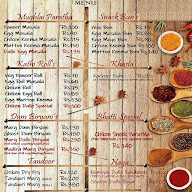 Zaar Organico menu 1