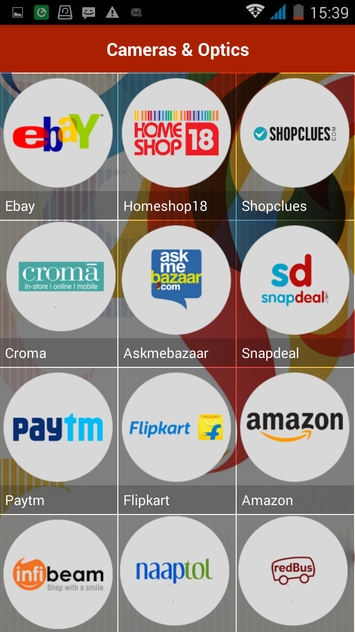 Shopping Hub Screen 3