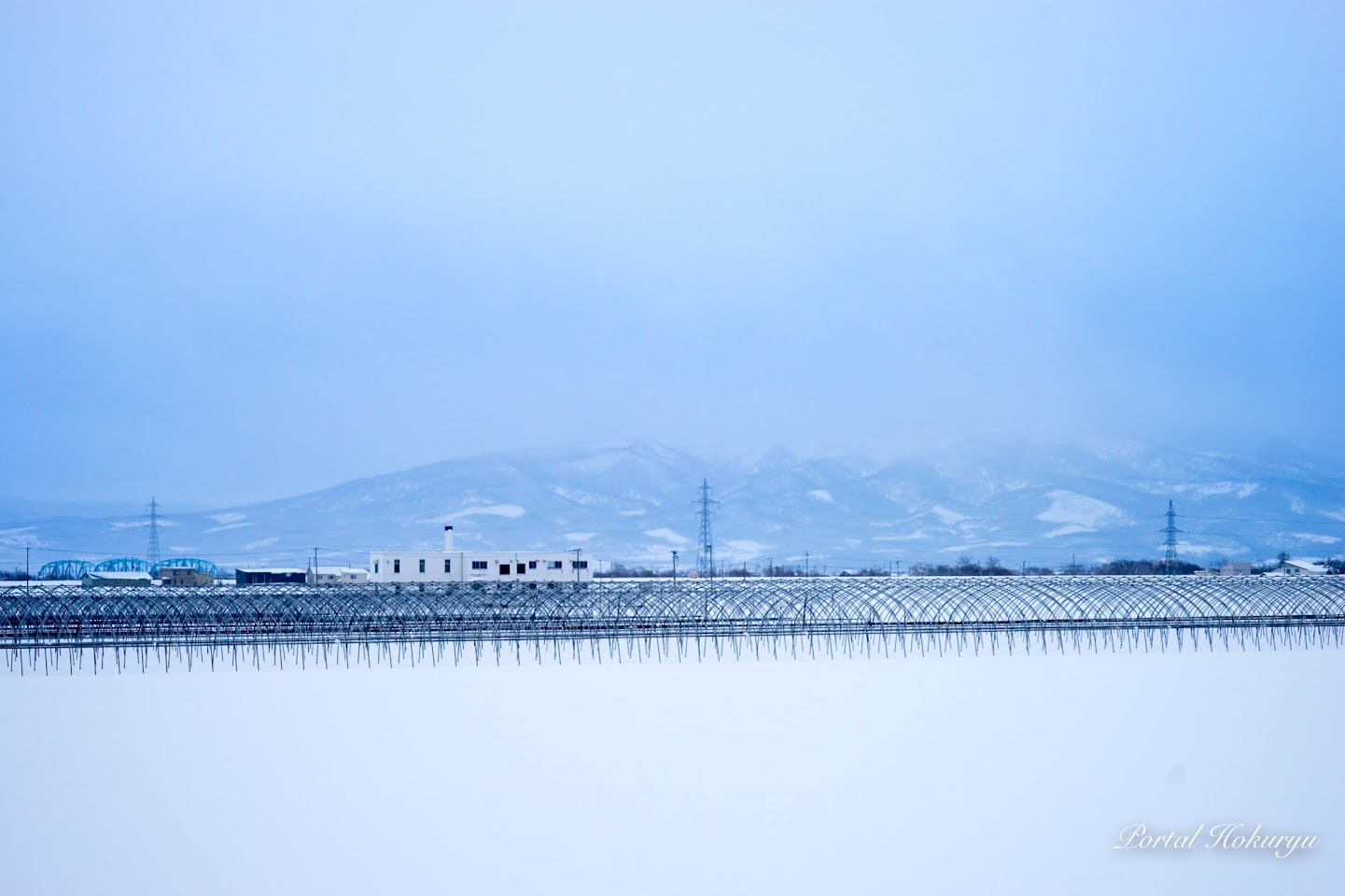 北竜町和地区（撮影：2018年1月1日）