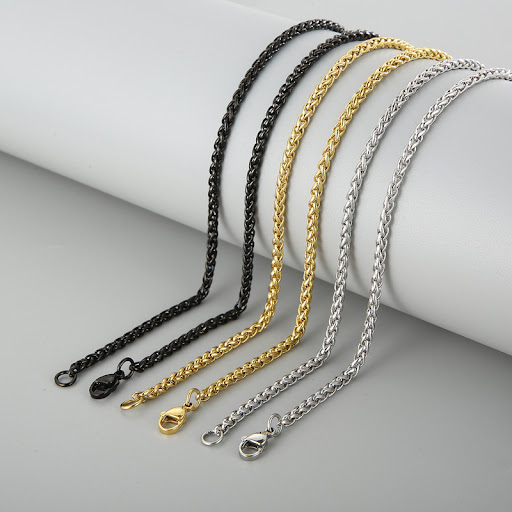 Title 2, Japan And South Korea 3mm Keel Chain Necklace F...