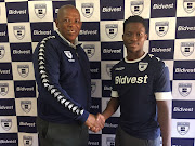 New Bidvest Wits signing Kobamelo Kodisang (R). 