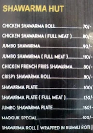 Shawarma Hut menu 1