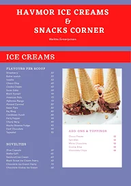 Havmor Ice Cream menu 1