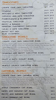 Crudo The Juicery menu 2