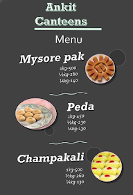 Ankit Canteen's menu 1