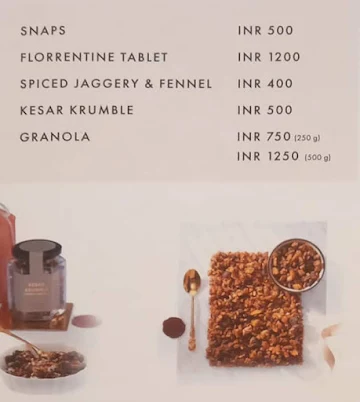 Arq Mithai menu 