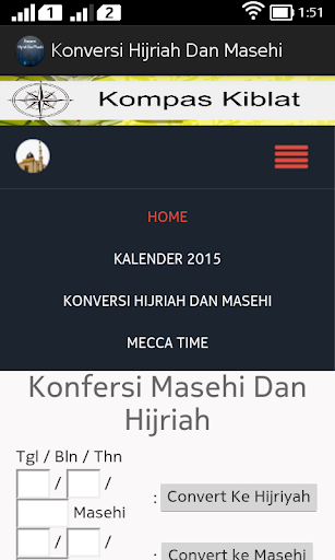 Konversi Hijriah dan Masehi