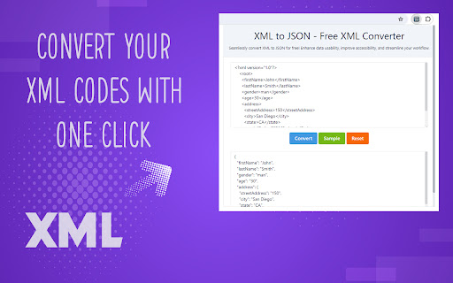 XML to JSON - Free XML Converter