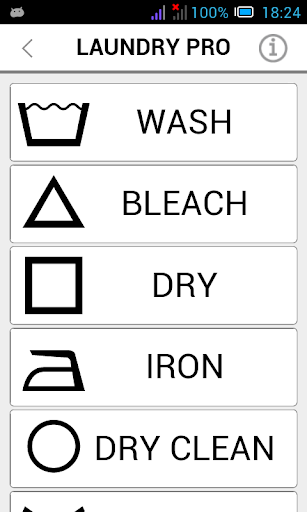 Laundry Pro - care symbols