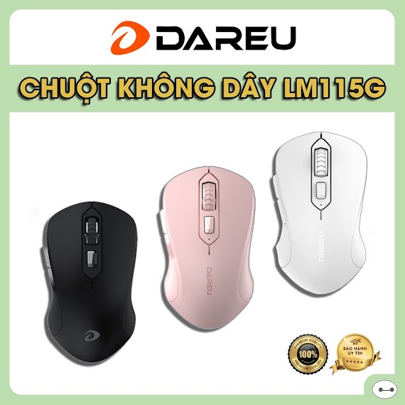 Chuột Dareu Lm115G Không Dây Chính Hãng Bảo Hành 24 Tháng