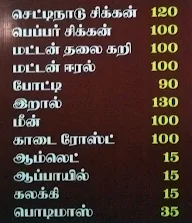 Madurai Sri Pandiyan Hotel menu 1