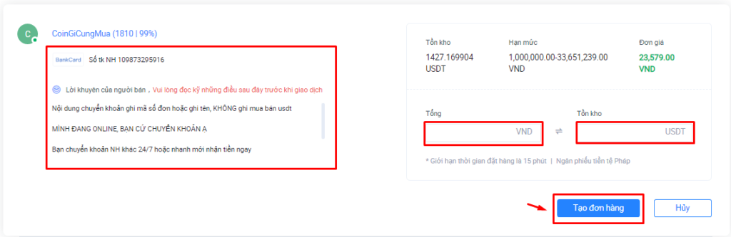 huong dan mua coin tren san giao dich huobi