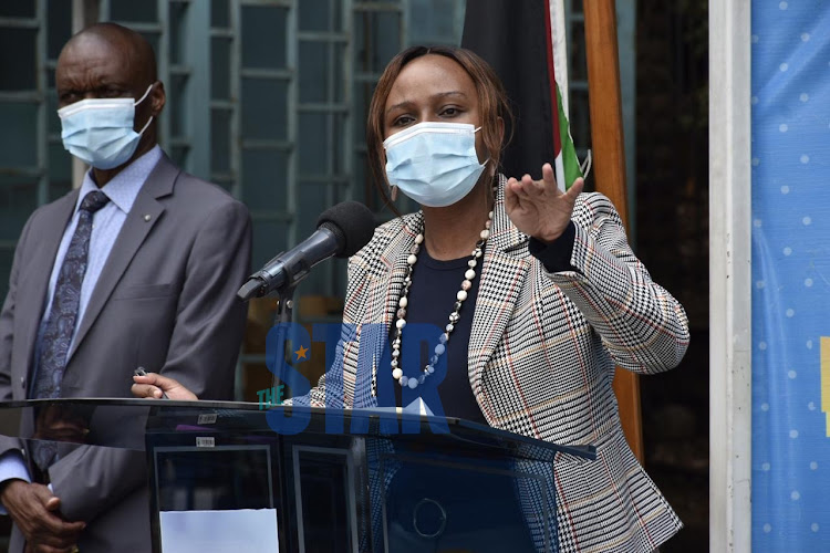 Health CAS Mercy Mwangangi during a coronavirus briefing on June 22, 2020.