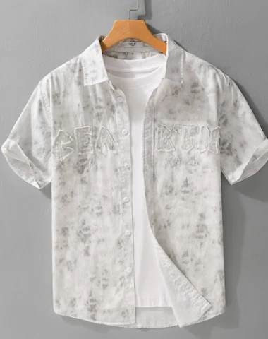 Summer Menswear Hanging Dyed Printe - 0