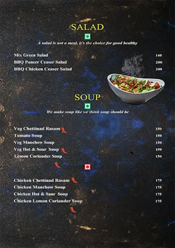 Chef Abdul's Tandooriwala menu 