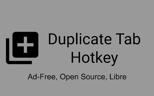 Duplicate Tab Hotkey chrome extension