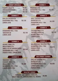 Street Shawarma menu 2