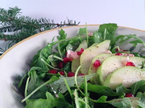 Click Here for Recipe: Arugula, Pear & Pomegranate Salad