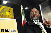 ANC secretary-general Gwede Mantashe briefs the media on the outcomes of the party's national executive committee meeting at Luthuli House, in Johannesburg, yesterday