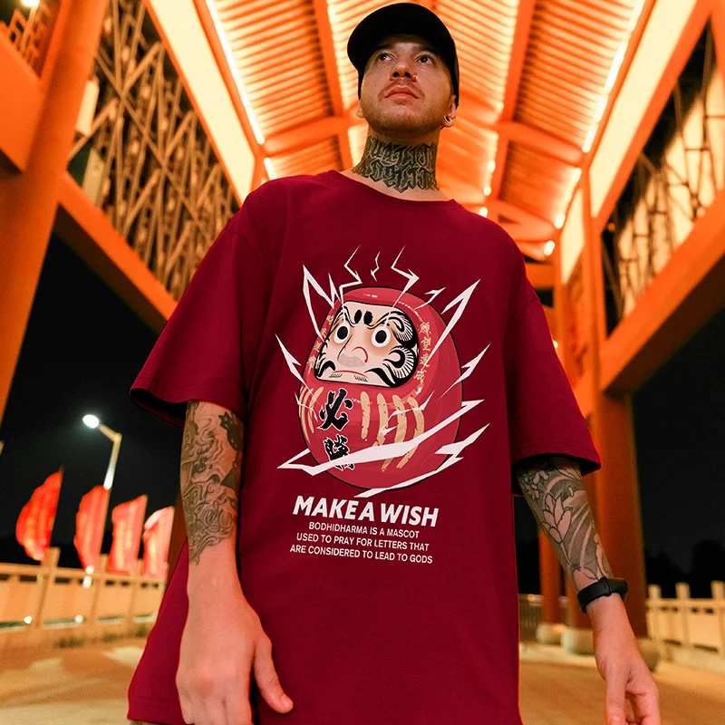 Hip hop loose short sleeves