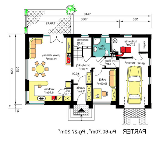 BW-03 wariant 3 - Rzut parteru