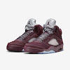 air jordan 5 burgundy