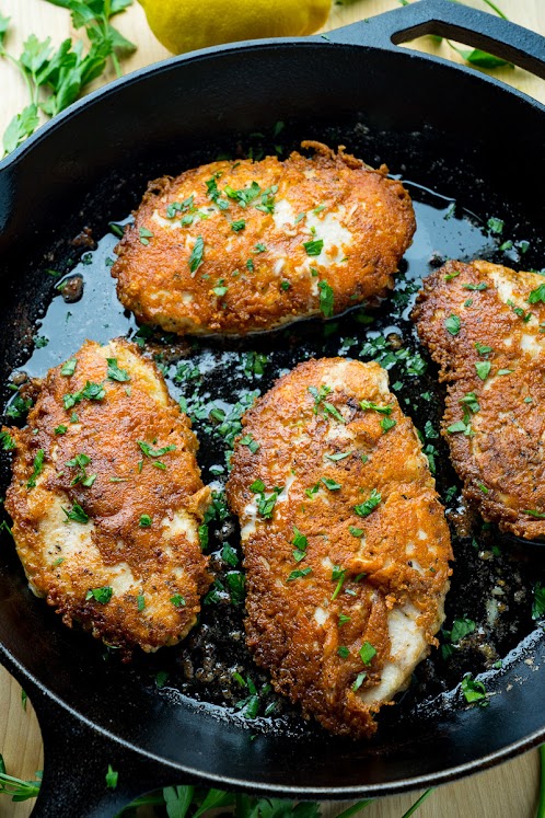 Crispy Parmesan Crusted Chicken