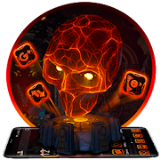 3d lava skull  Icon